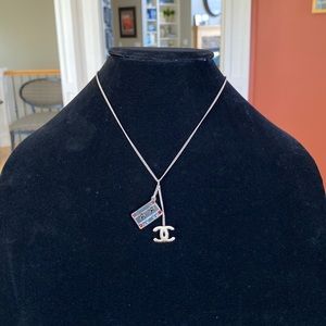 ❌SOLD ❌🔥 Authentic CHANEL CC cassette tape necklace with box